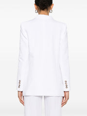 Ermanno Firenze Jackets White linen cotton blazer