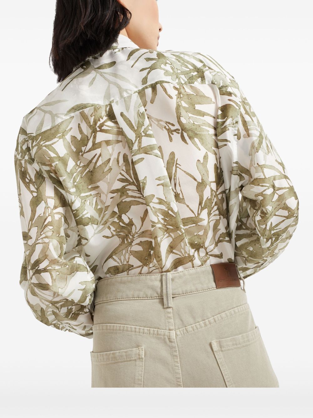 Pantalon Brunello Cucinelli en denim ample rétro