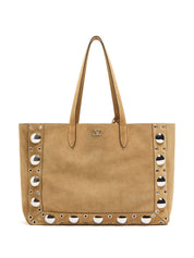 Valentino Garavani Bags.. Beige large suede leather tote