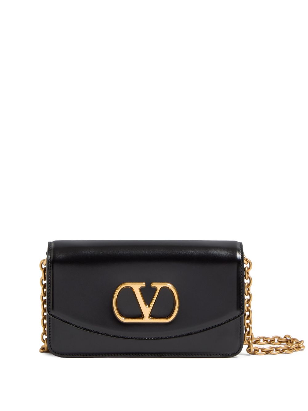 Sacs Valentino Garavani. Sac bandoulière en cuir noir