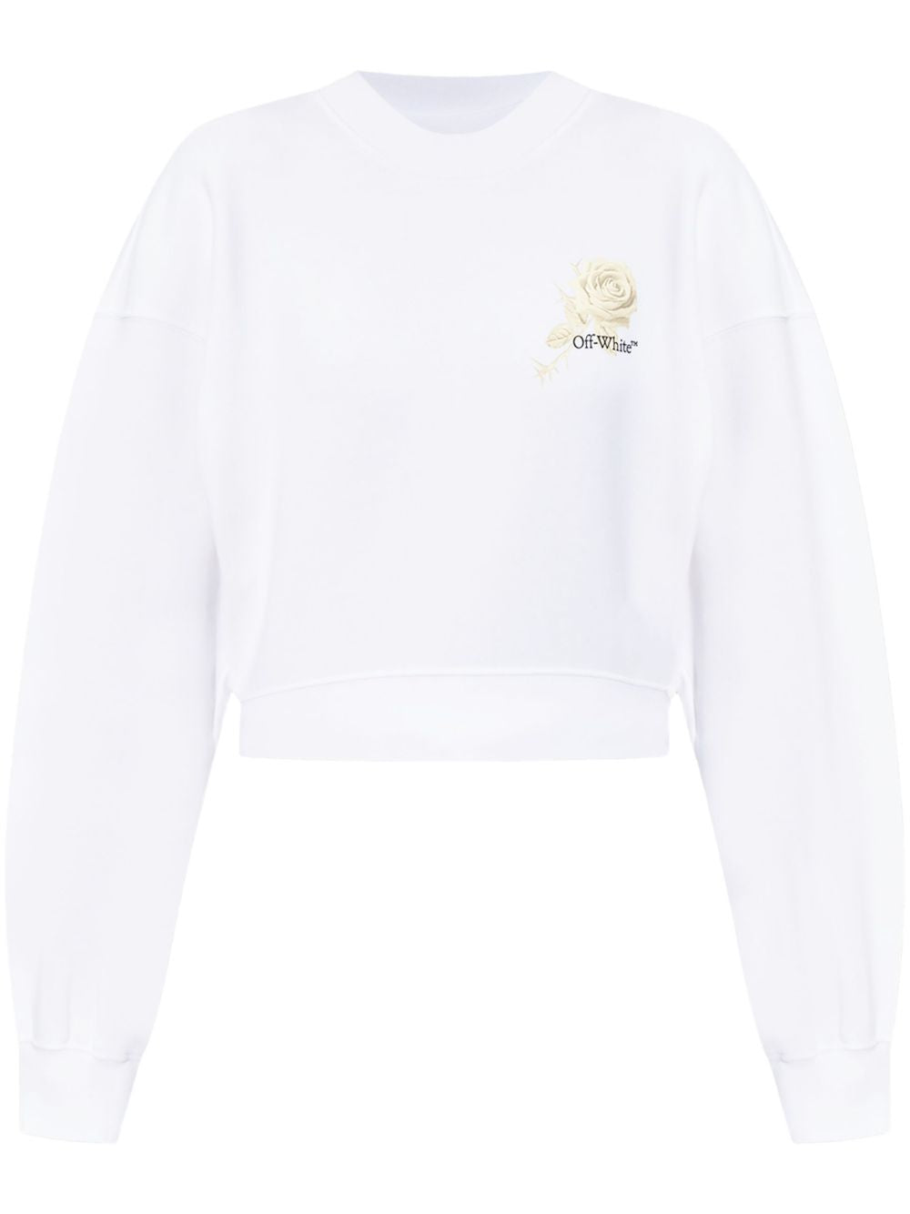Off White Sweaters White cropped crew neck