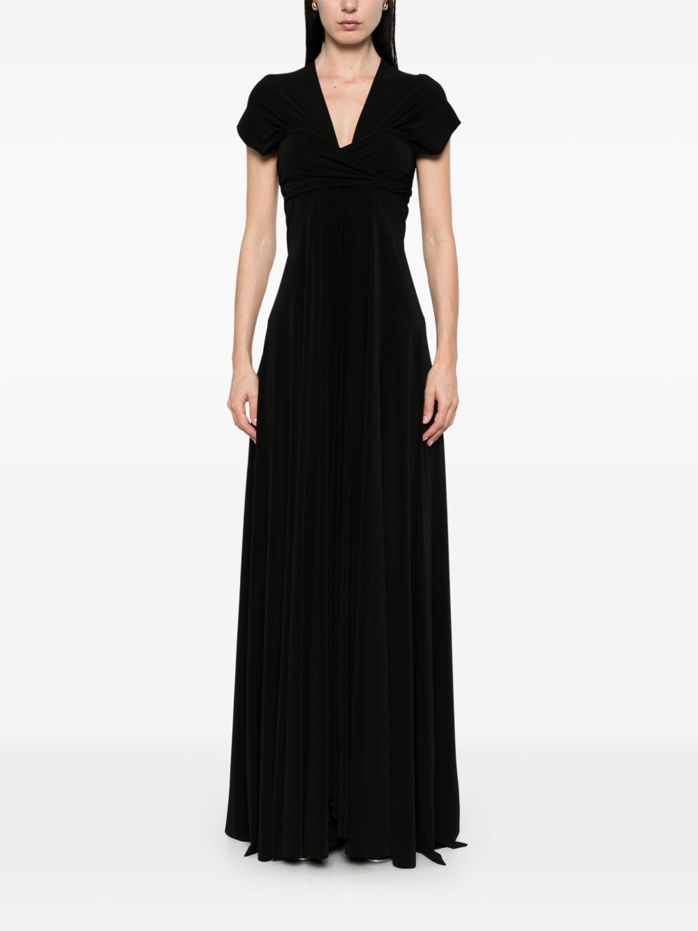 Norma Kamali Black Convertible Long Dress