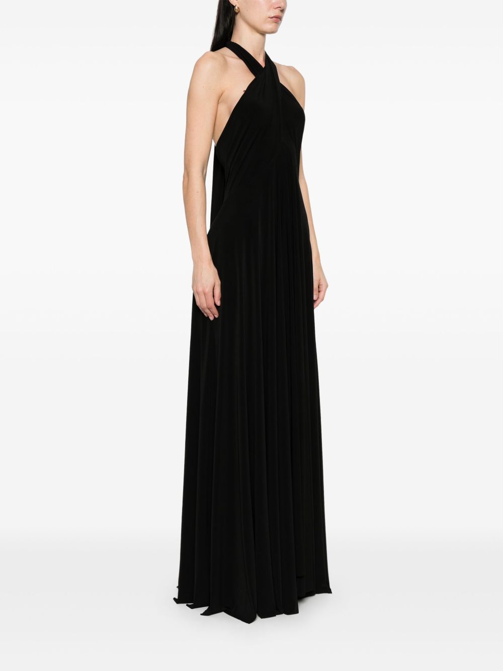Norma Kamali Black Convertible Long Dress
