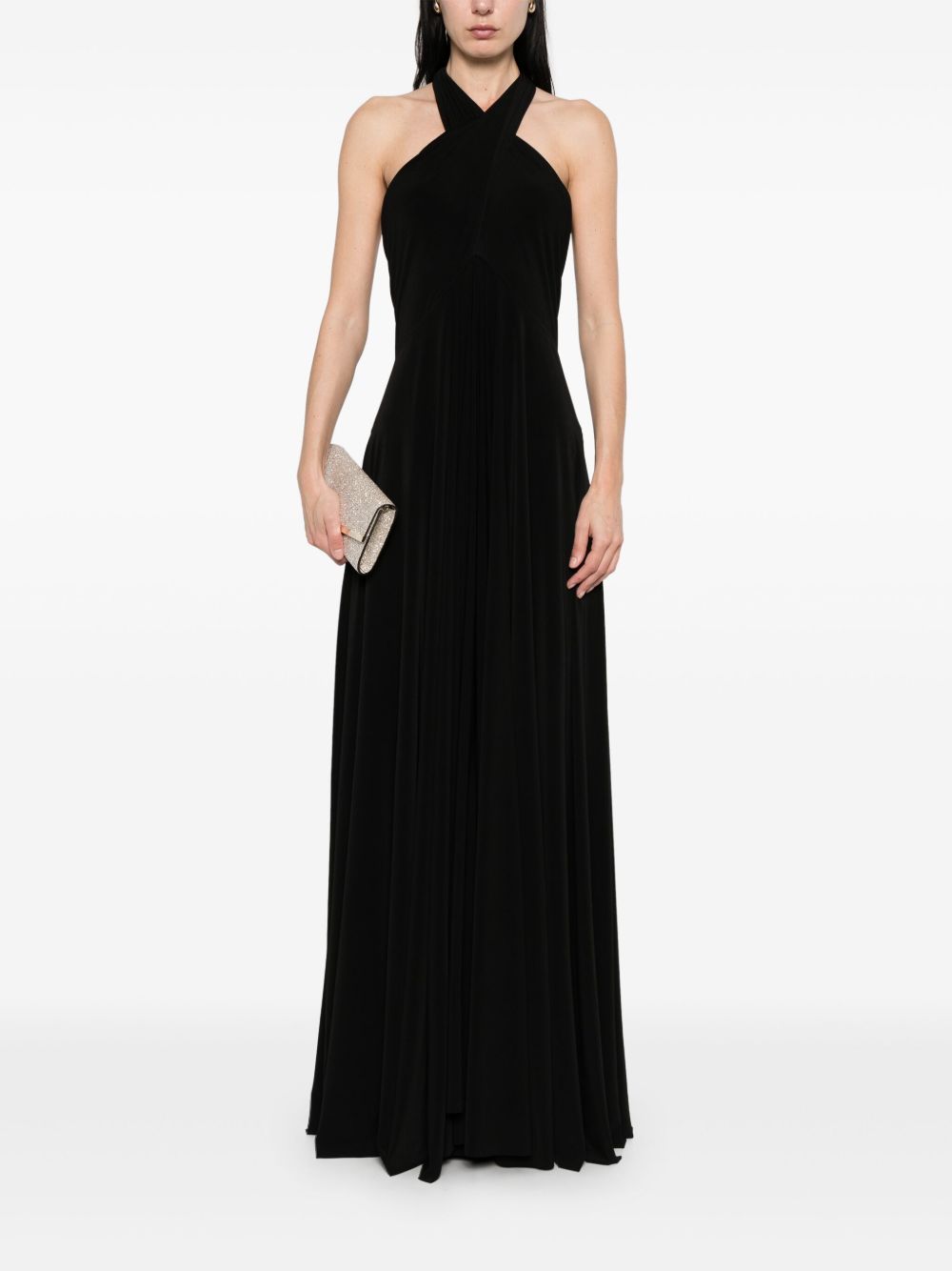 Norma Kamali Black Convertible Long Dress
