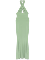 Green Fishtail Long Dress — Norma Kamali