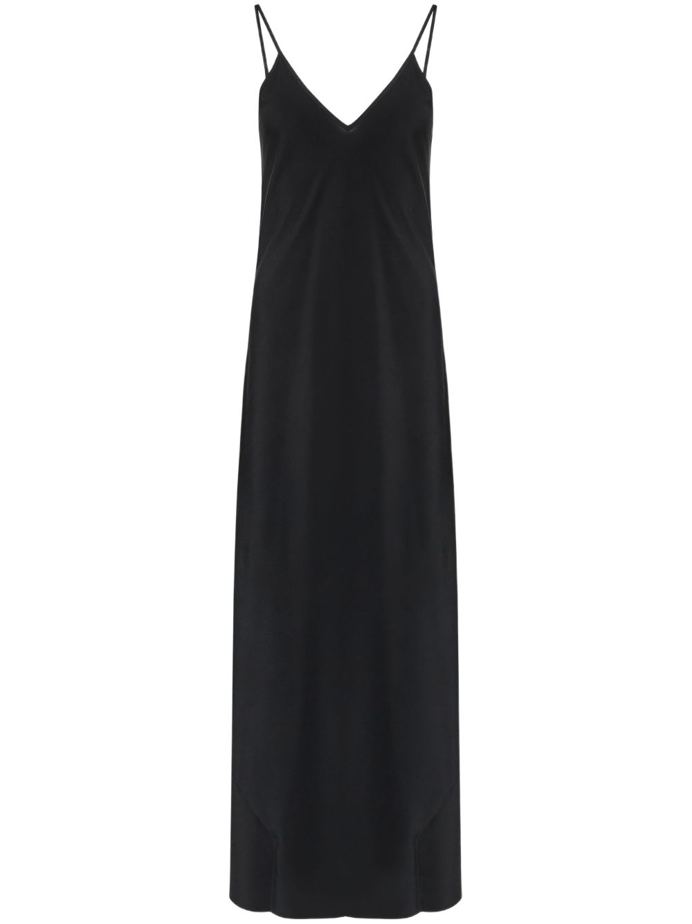 Robes MM6 Maison Margiela Robe longue en soie noire