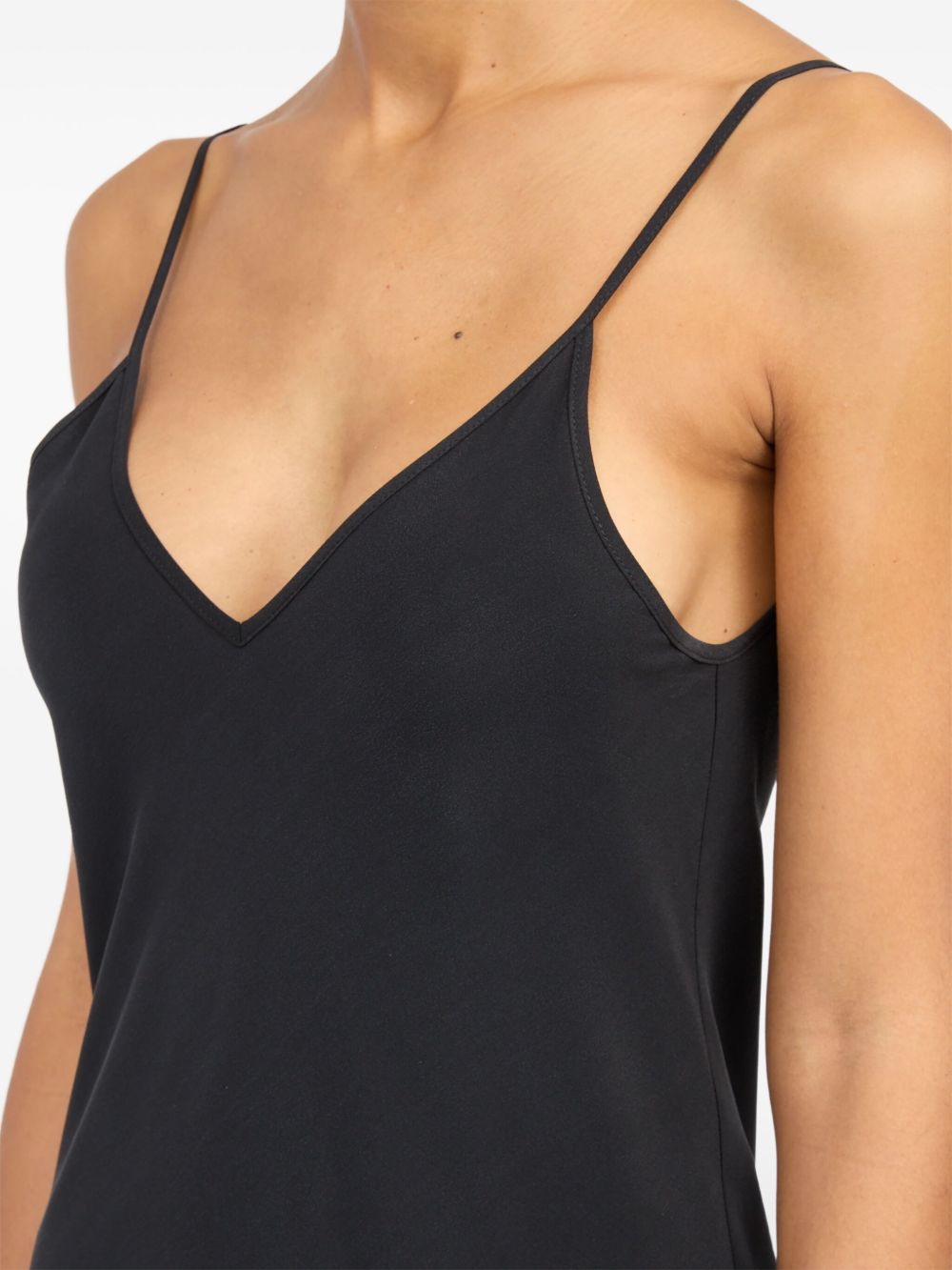 Robes MM6 Maison Margiela Robe longue en soie noire