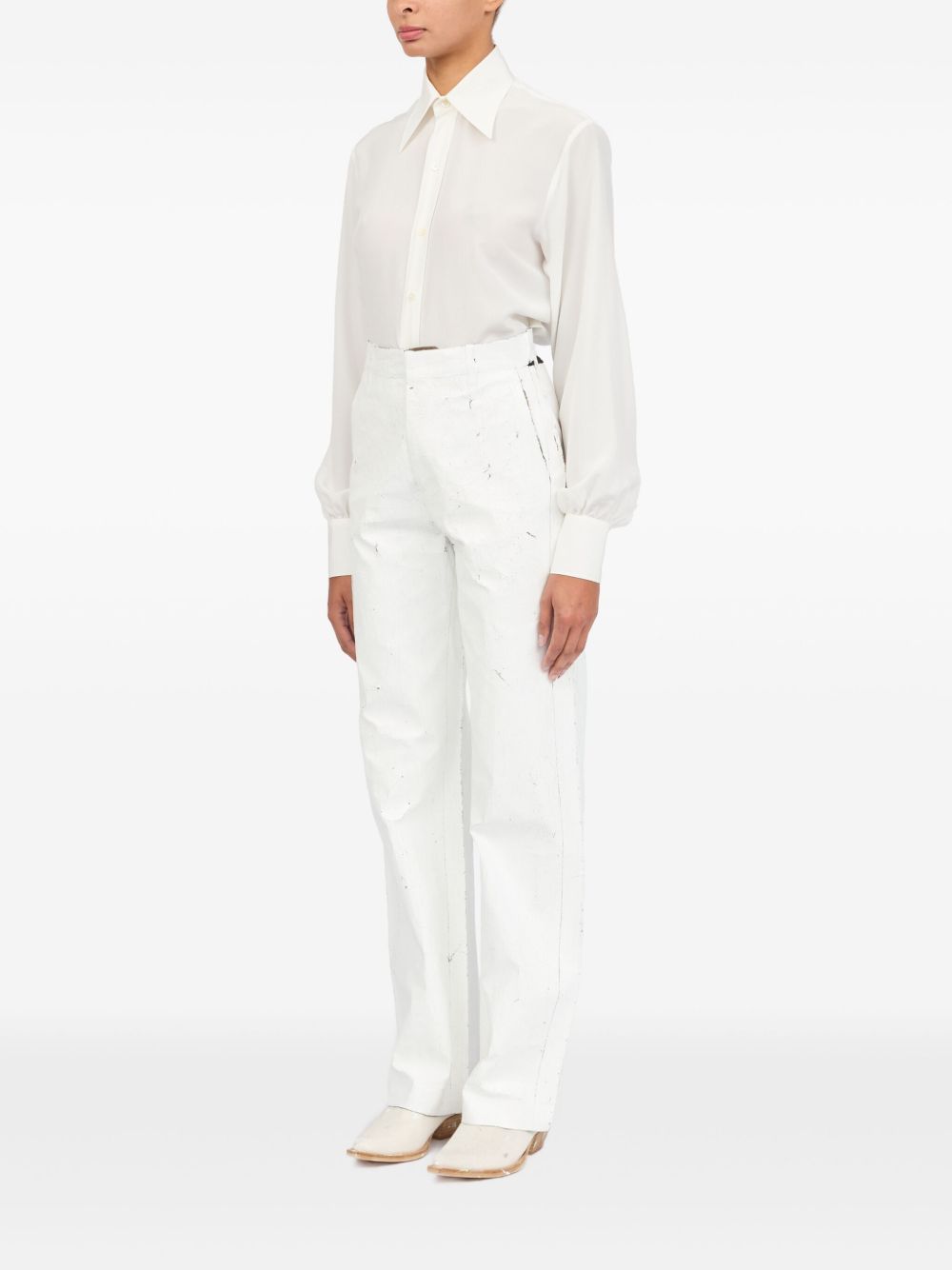 MM6 Maison Margiela Trousers in White