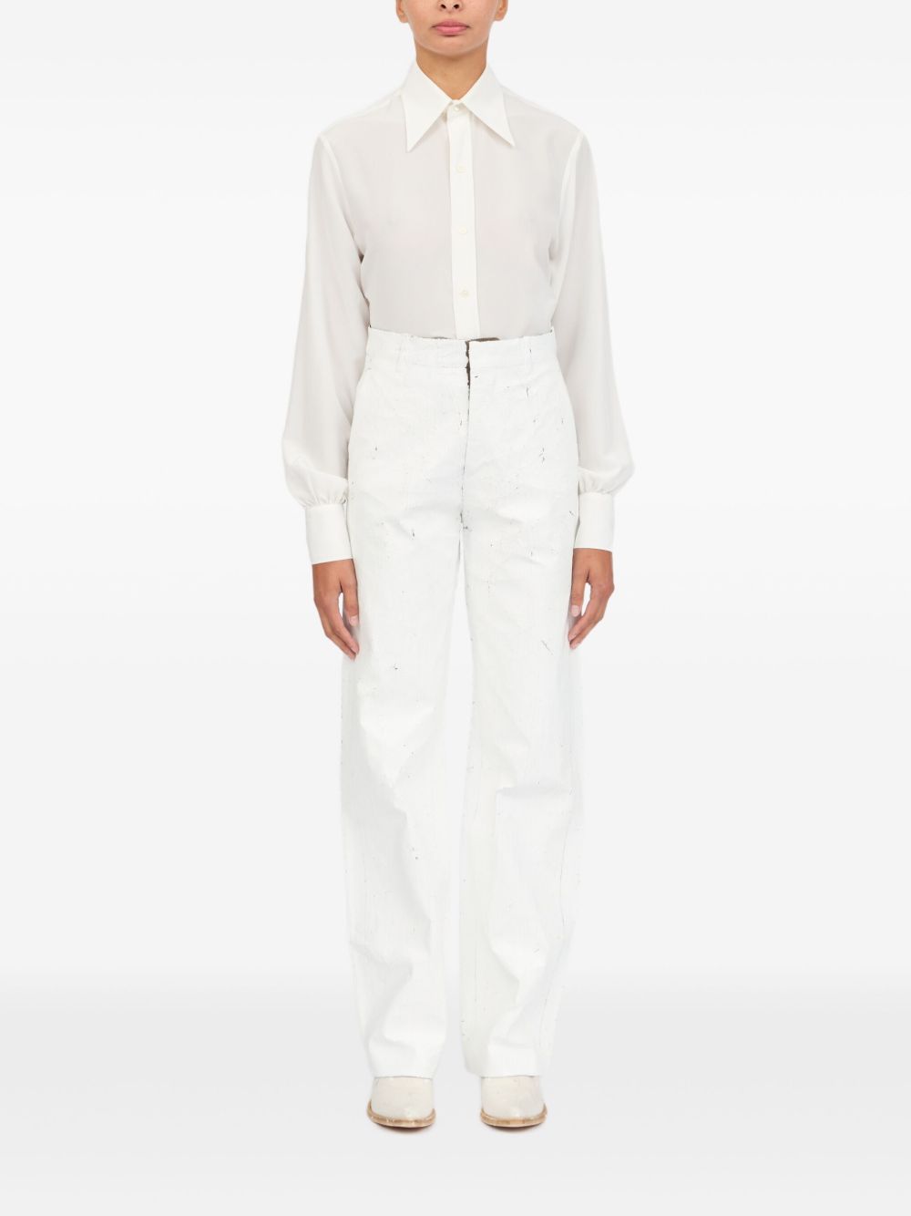 MM6 Maison Margiela Trousers in White