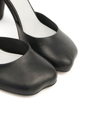 MM6 Maison Margiela With Heel Black leather pumps
