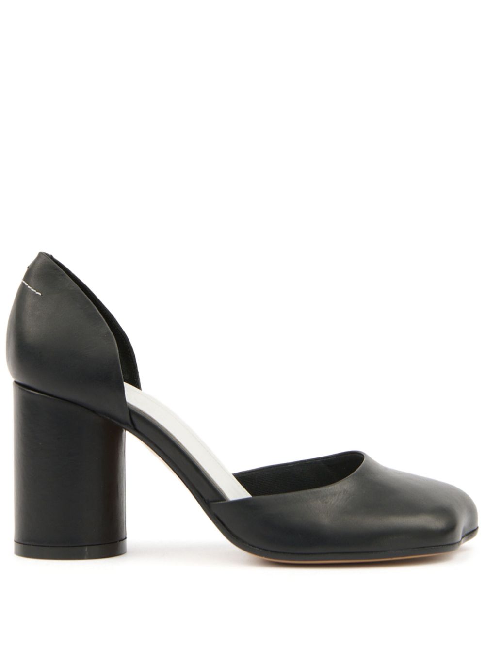 MM6 Maison Margiela With Heel Black leather pumps