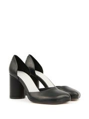 MM6 Maison Margiela With Heel Black leather pumps