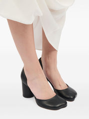MM6 Maison Margiela With Heel Black leather pumps