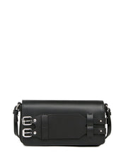 Sacs MM6 Maison Margiela. Sac bracelet en cuir noir
