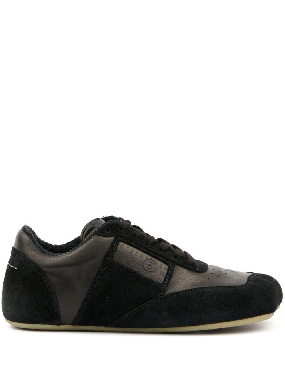 MM6 Maison Margiela Sneakers in Black Leather
