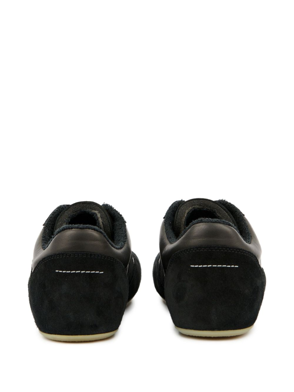 MM6 Maison Margiela Sneakers in Black Leather