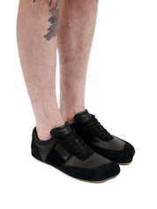 MM6 Maison Margiela Sneakers in Black Leather