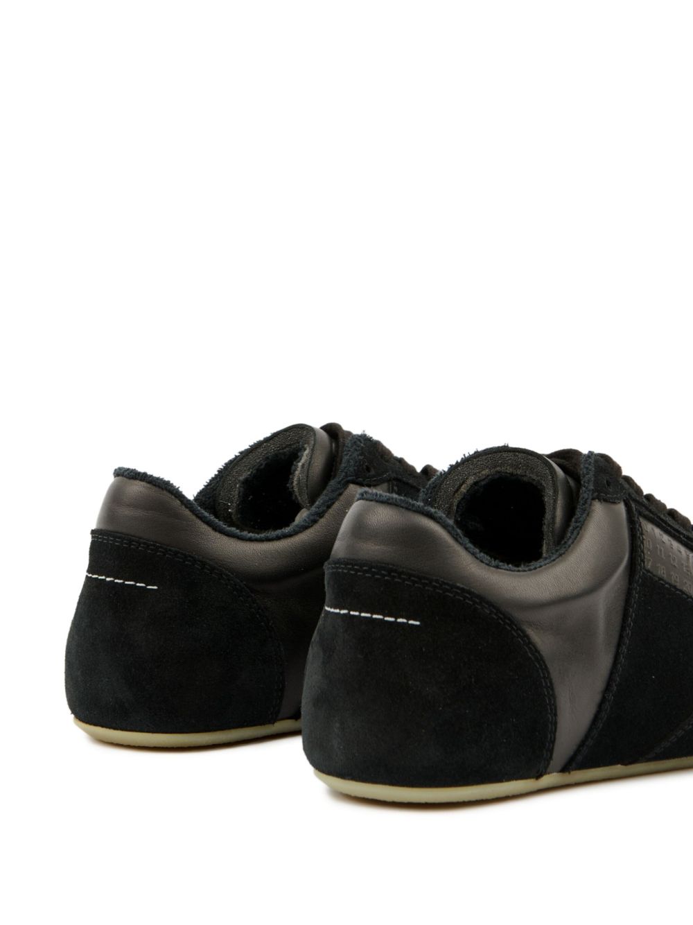MM6 Maison Margiela Sneakers in Black Leather
