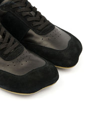 MM6 Maison Margiela Sneakers in Black Leather