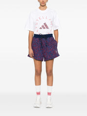 Adidas By Stella McCartney cotton shorts in royal blue