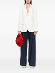 Parosh Trousers Blue with Drawstring Waist