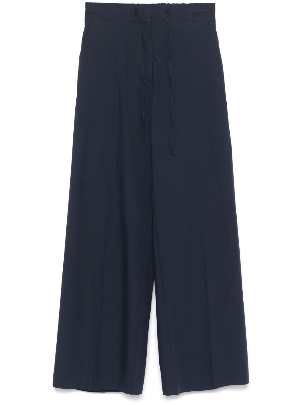 Parosh Trousers Blue with Drawstring Waist