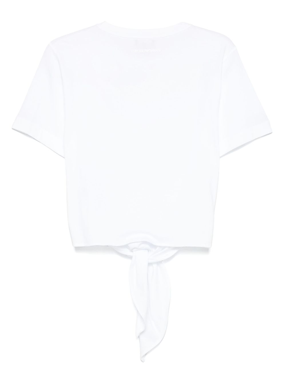 Emporio Armani Logo Cotton T‑Shirt — White