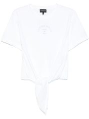 Emporio Armani Logo Cotton T‑Shirt — White