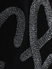 Emporio Armani Cotton-jersey T-shirt with oversized lurex logo