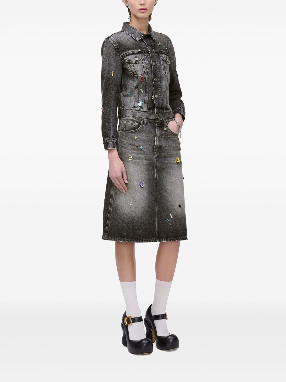 Marc Jacobs Coats Black denim trucker jacket