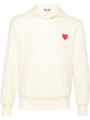 Comme Des Garcons hoodie with logo in light yellow