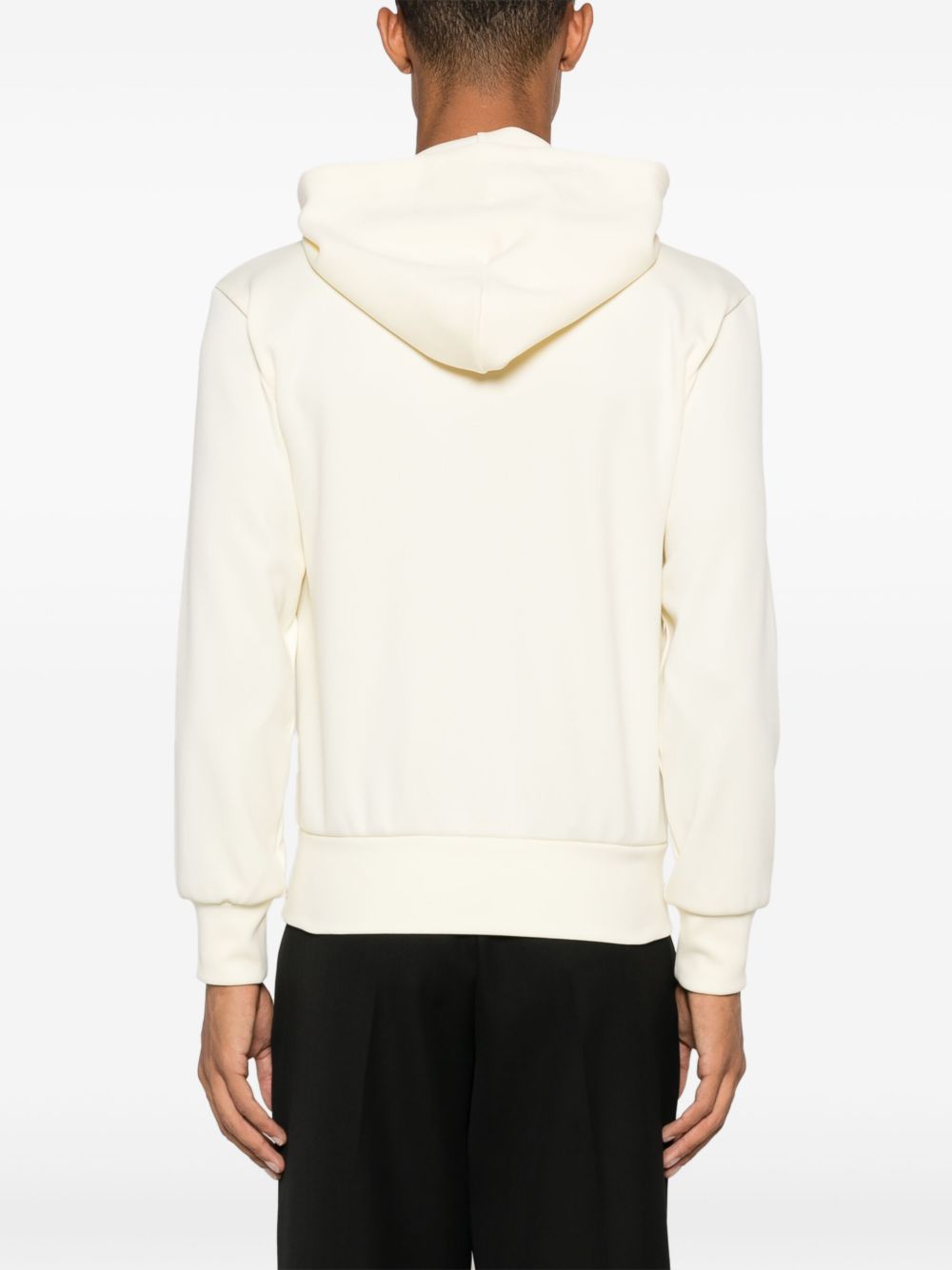 Comme Des Garcons hoodie with logo in light yellow