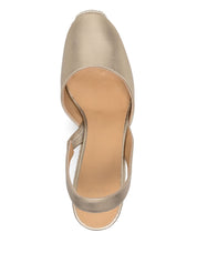 Castañer Castaner Flat shoes Golden leather espadrilles