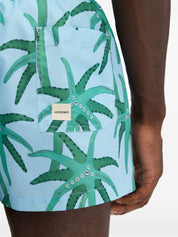 JACQUEMUS Sea clothing Clear Blue swim shorts