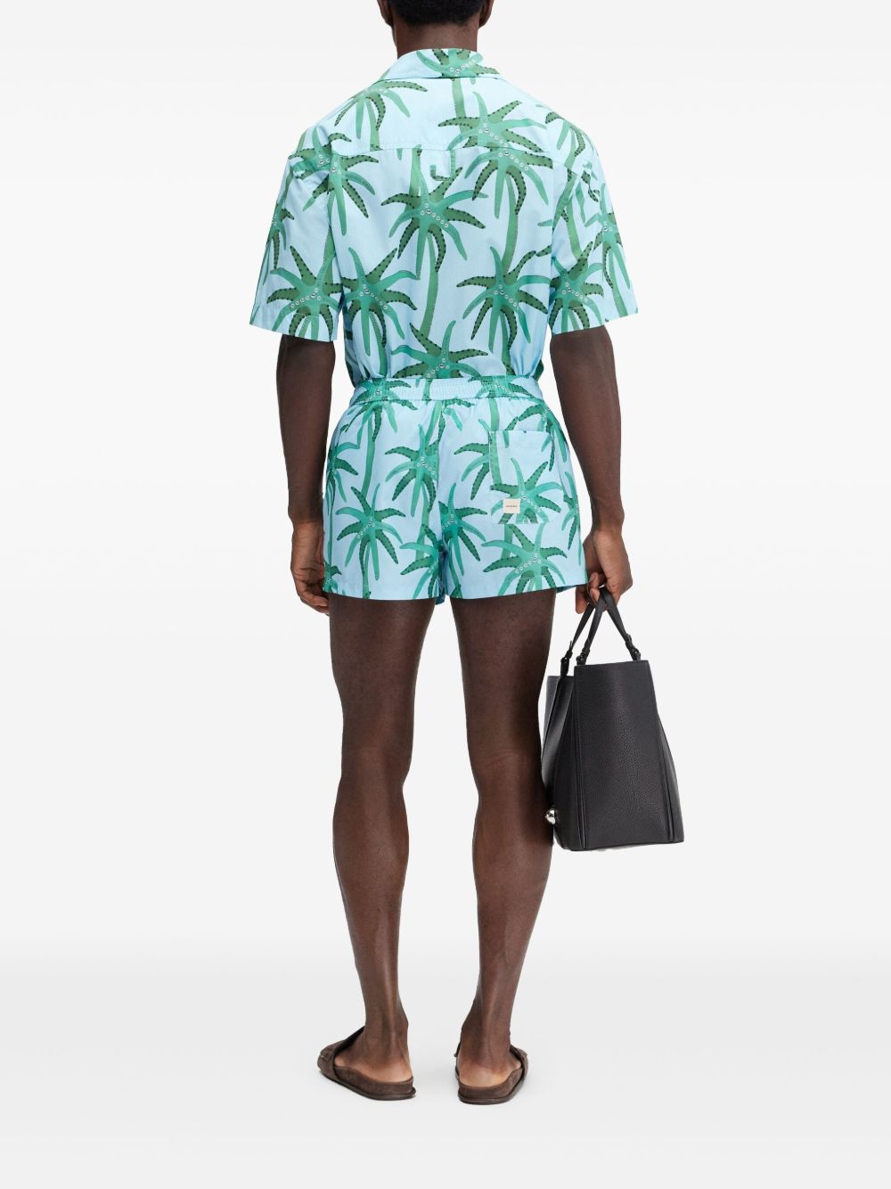 JACQUEMUS Sea clothing Clear Blue swim shorts