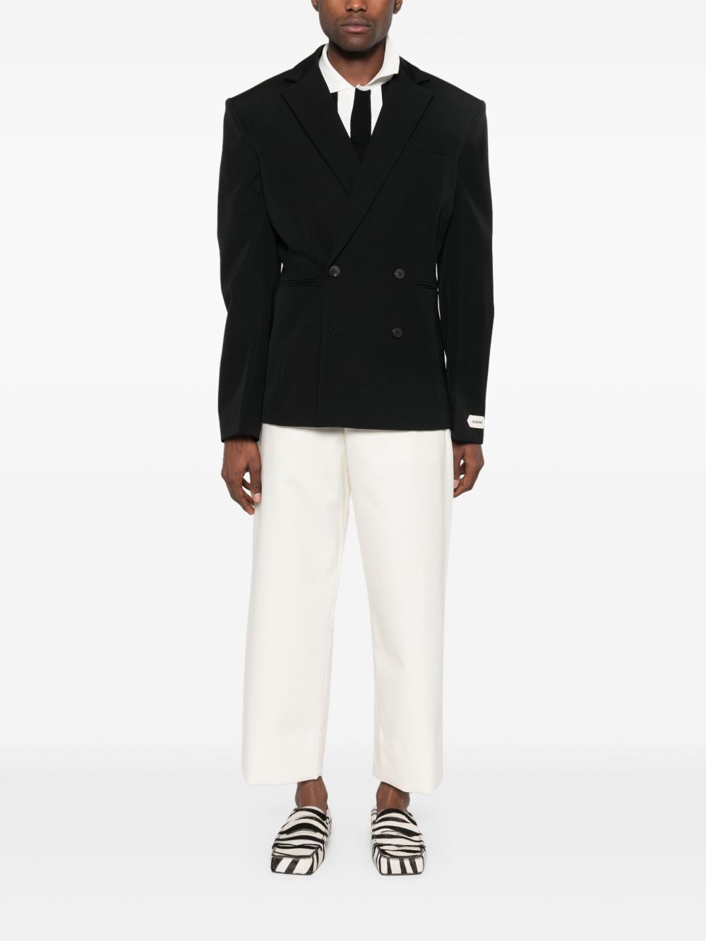JACQUEMUS Jackets Black double-breasted