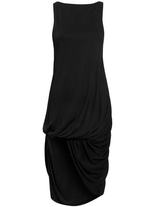 Jacquemus Black Asymmetric Hem Dress