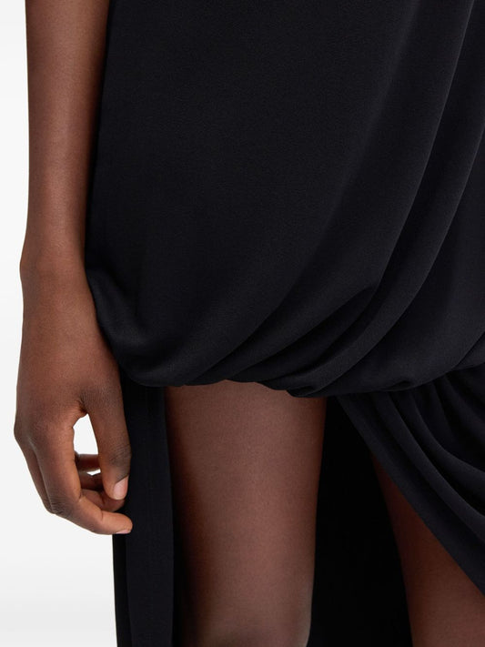 Jacquemus Black Asymmetric Hem Dress