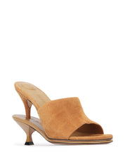 Jacquemus Sandals Camel with sculpted heel