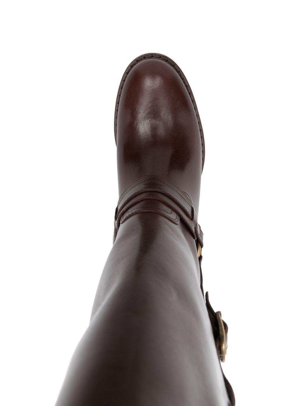 Isabel Marant Boots Brown leather with buckle detail