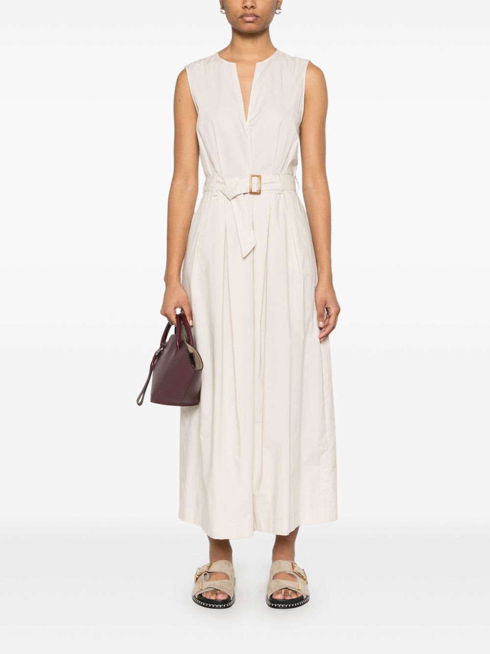 Robes Woolrich coupe ceinturée beige