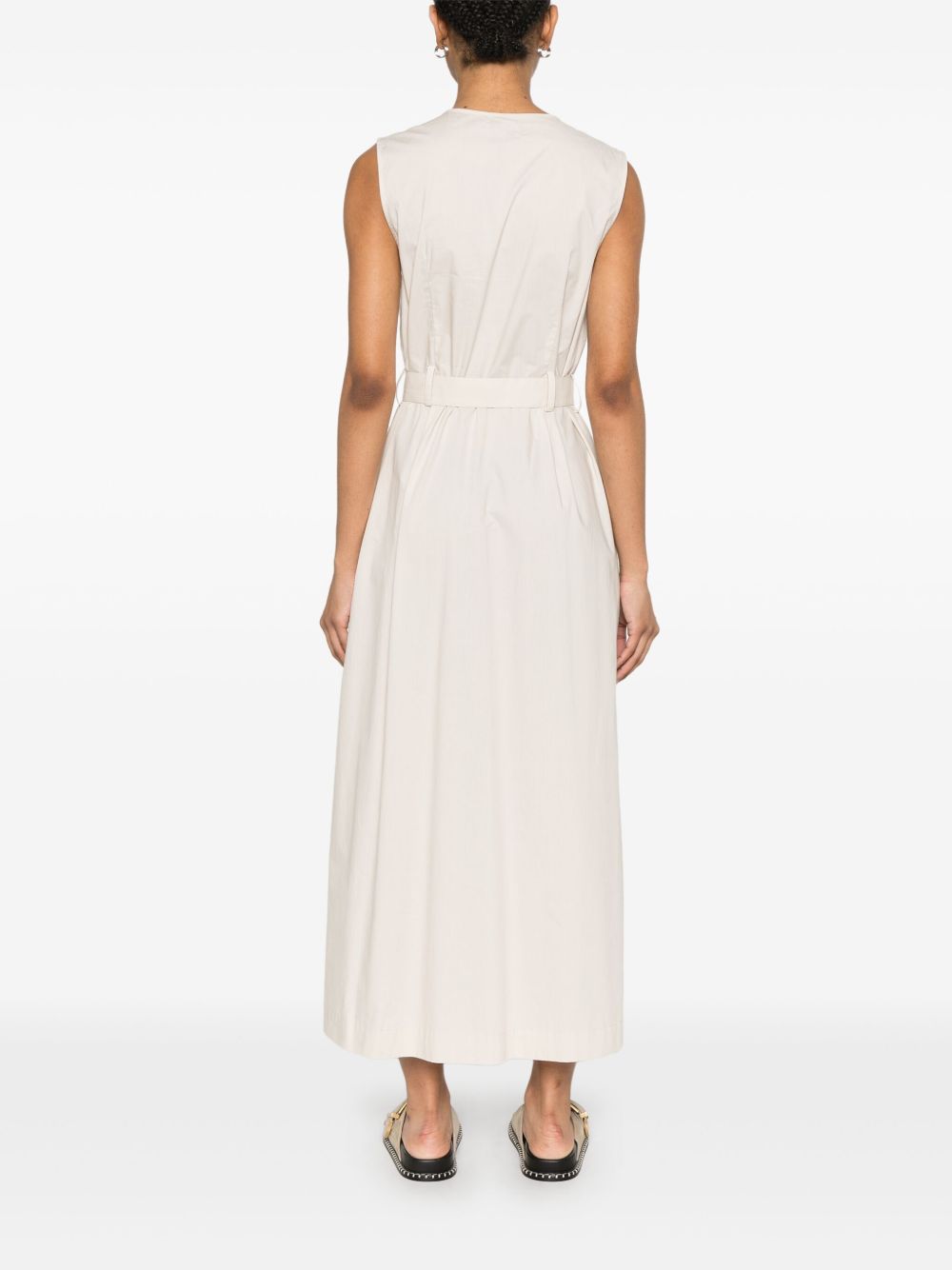 Robes Woolrich coupe ceinturée beige