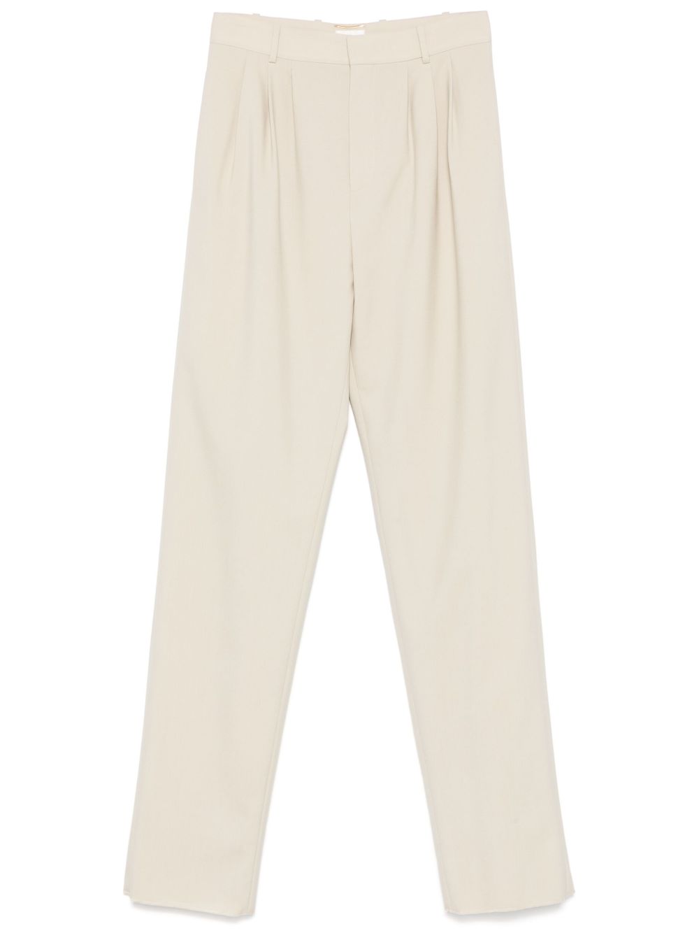 Pantalones rectos de lana de Saint Laurent