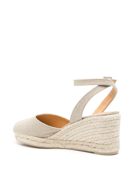 Espadrilles Castañer Beige — Raffia Sole Flat Shoes