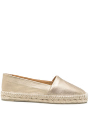 Golden espadrilles — Castañer flat shoes