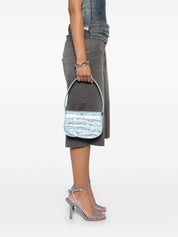 Sacs Diesel. Sac à rabat bleu transparent