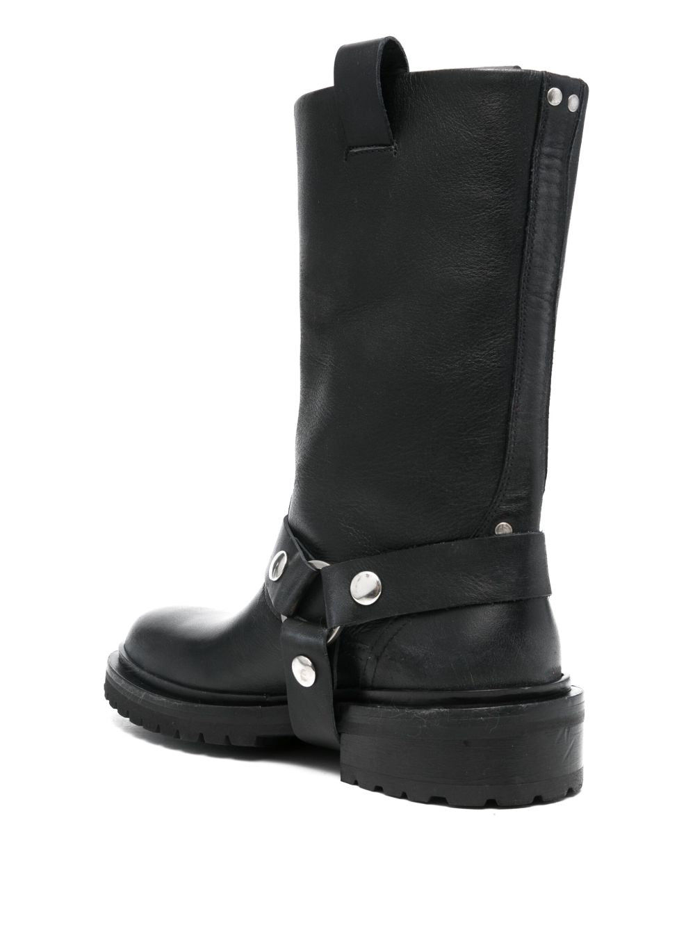 Golden Goose Boots Black leather with strap detailing