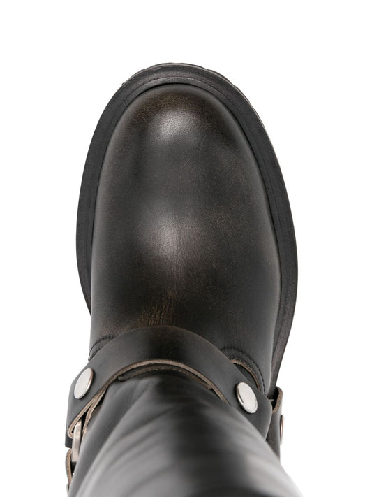Golden Goose Boots Black — Refined Combat Boots