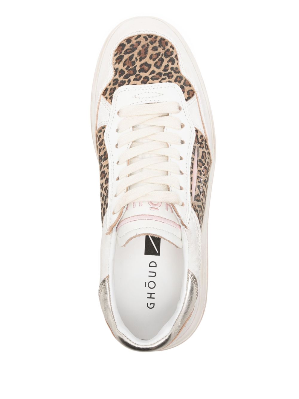 Baskets basses Ghoud en cuir ivoire