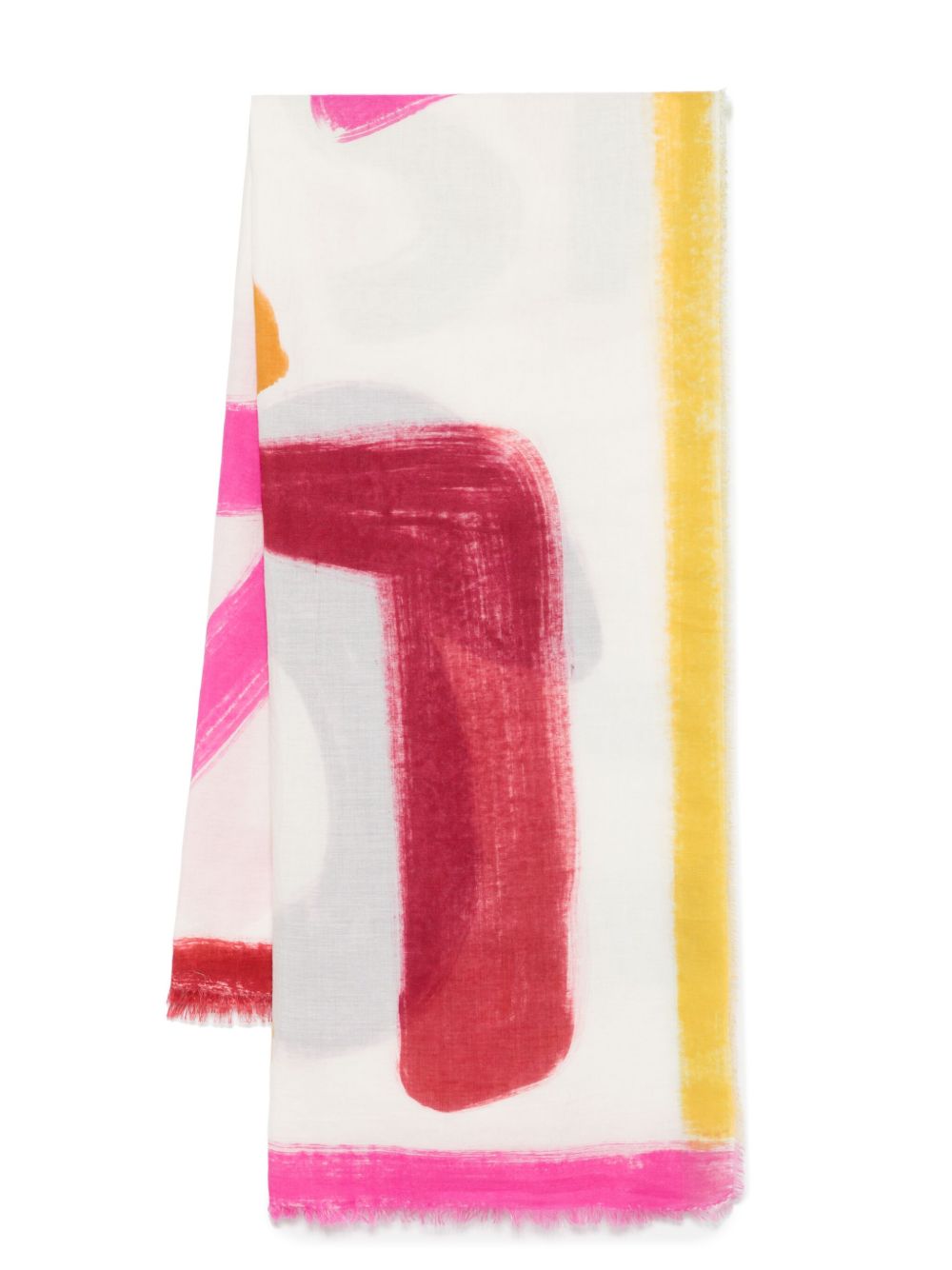 Faliero Sarti Scarfs MultiColour stole with frayed edge